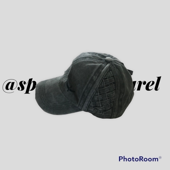 High ponytail baseball cap black - Picture 1 of 5